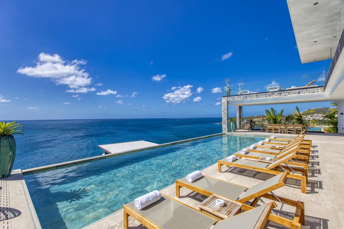 2_A louer villa 12 personnes Indigo Bay Saint Martin - Vue mer